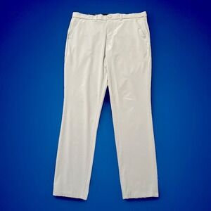 Mizzen + Main‎ Helmsman Pants 38x31 Gray Slim Lightweight Performance Golf Chino